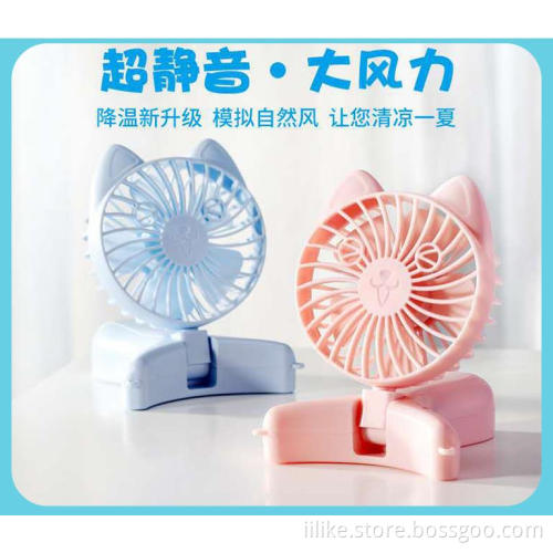 Phone Holder Pencil Vase with Rechargeable Fans